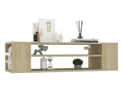 Móvel De Tv* Armário TV suspenso 100x30x26,5 deriv. madeira carvalho sonoma PT853493 Castanho