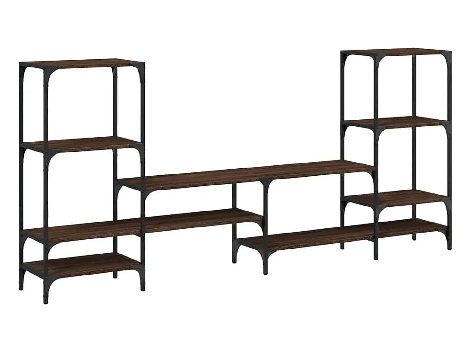 Móvel De Tv* Armário TV 206,5x28,5x95cm derivados madeira carvalho PT910375 Castanho