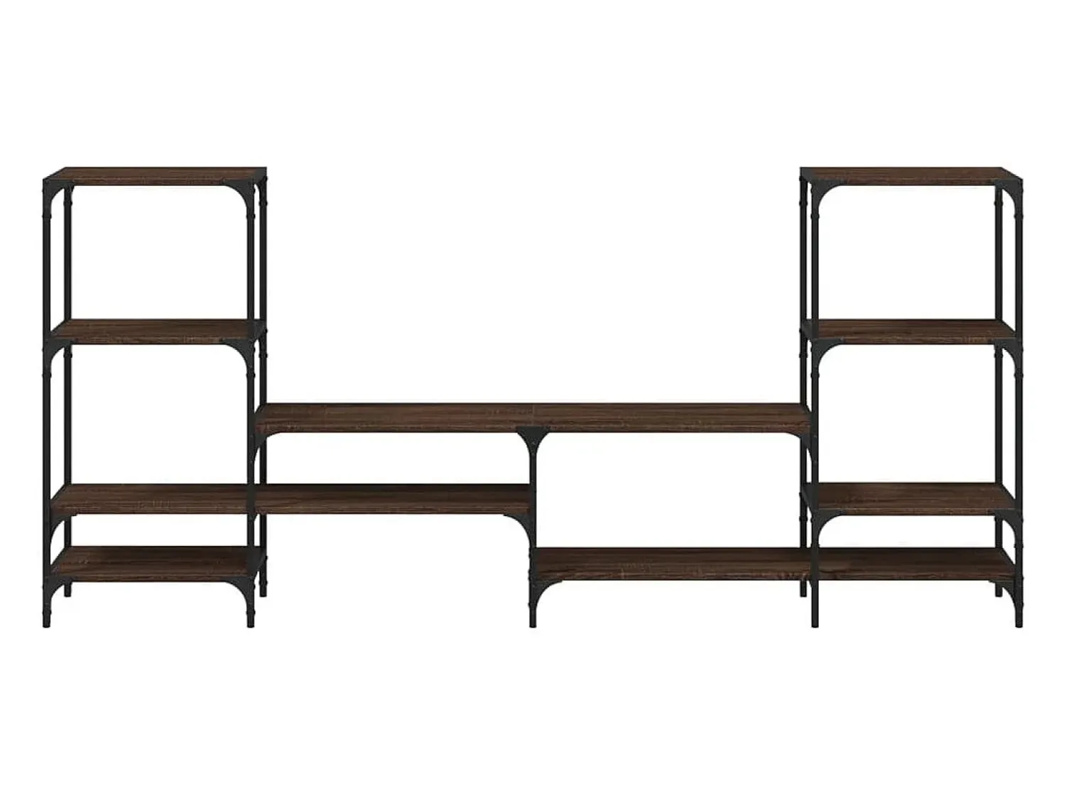 Móvel De Tv* Armário TV 206,5x28,5x95cm derivados madeira carvalho PT910375 Castanho