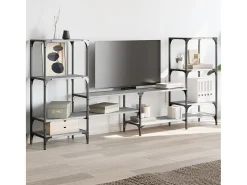 Móvel De Tv* Armário TV 206,5x28,5x95cm derivados de madeira sonoma PT229340 Cinzento