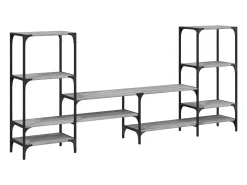 Móvel De Tv* Armário TV 206,5x28,5x95cm derivados de madeira sonoma PT229340 Cinzento