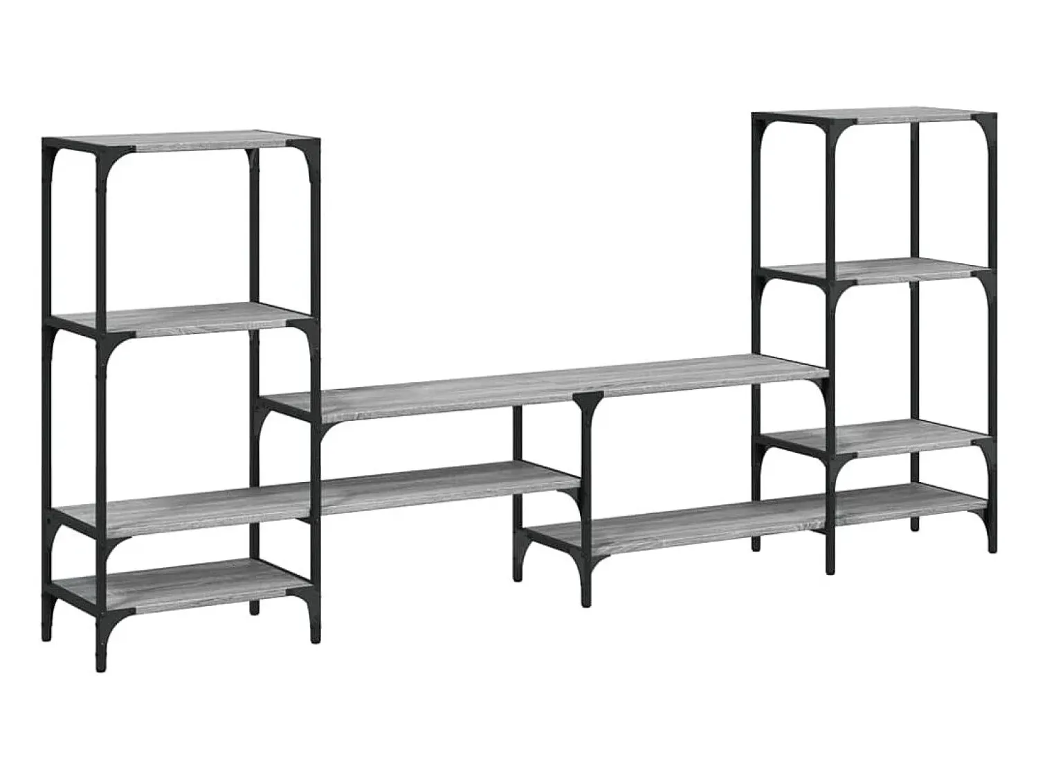 Móvel De Tv* Armário TV 206,5x28,5x95cm derivados de madeira sonoma PT229340 Cinzento