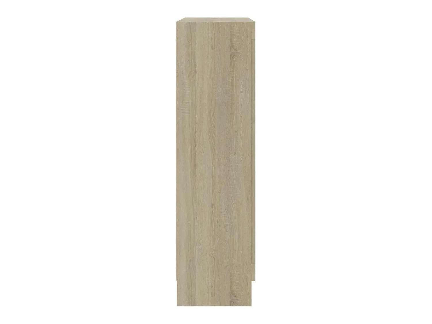 Vitrina|vidaxl Armário vitrine derivados de madeira carvalho sonoma Castanho