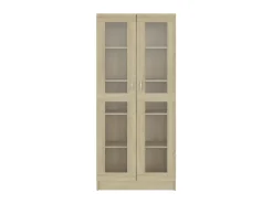 New Armário vitrine derivados de madeira carvalho sonoma PT575814 Castanho