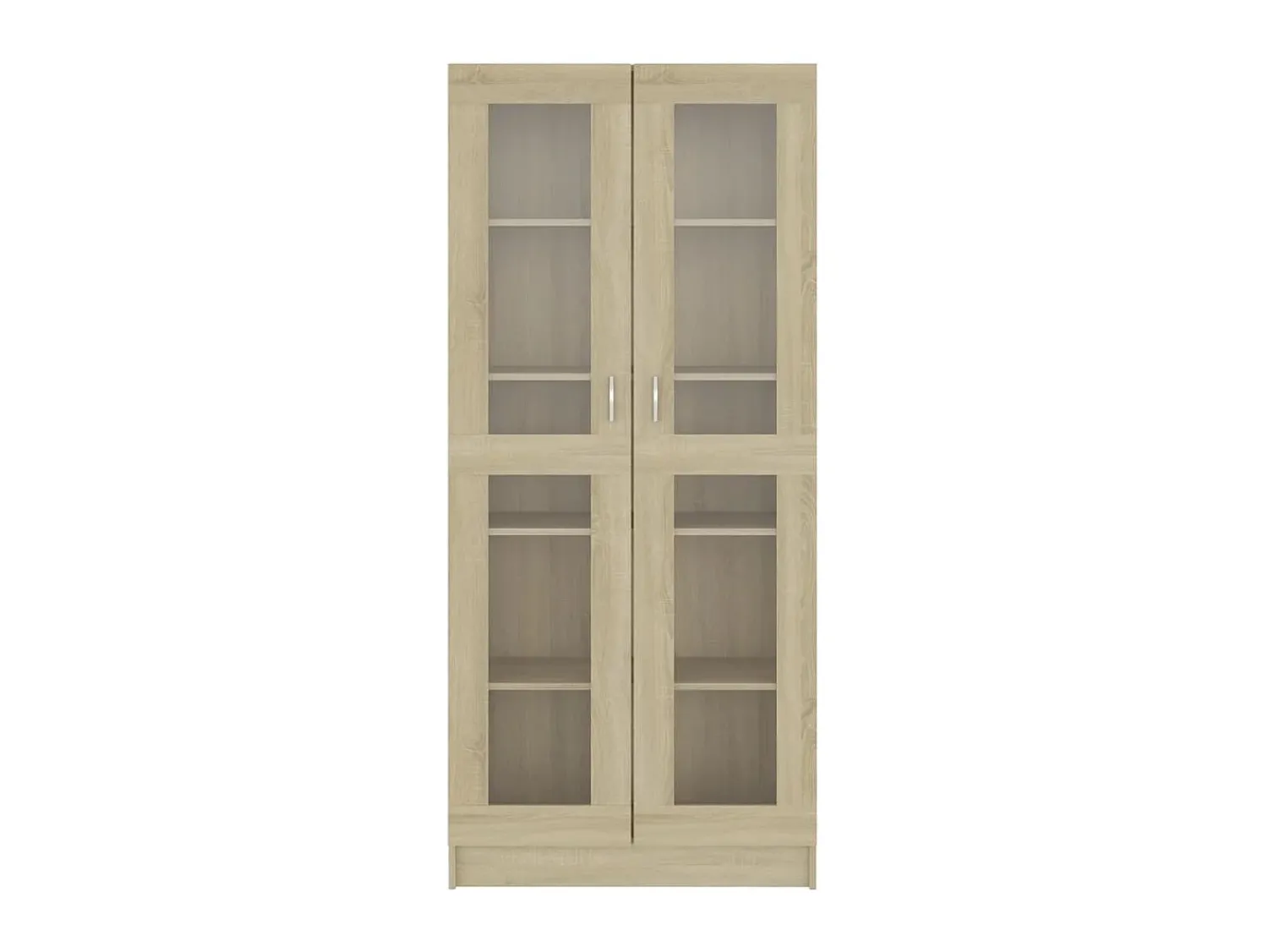 New Armário vitrine derivados de madeira carvalho sonoma PT575814 Castanho
