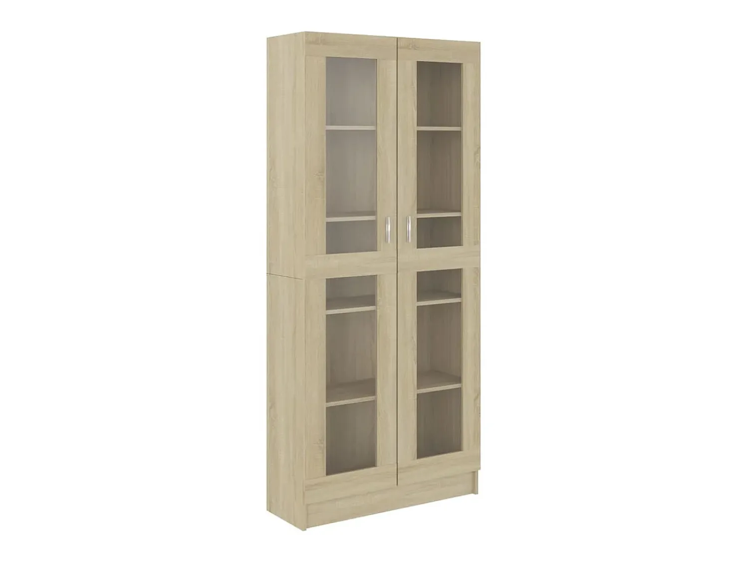 New Armário vitrine derivados de madeira carvalho sonoma PT575814 Castanho