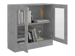 Sale Armário vitrine derivados de madeira cinza cimento PT982935 Cinzento