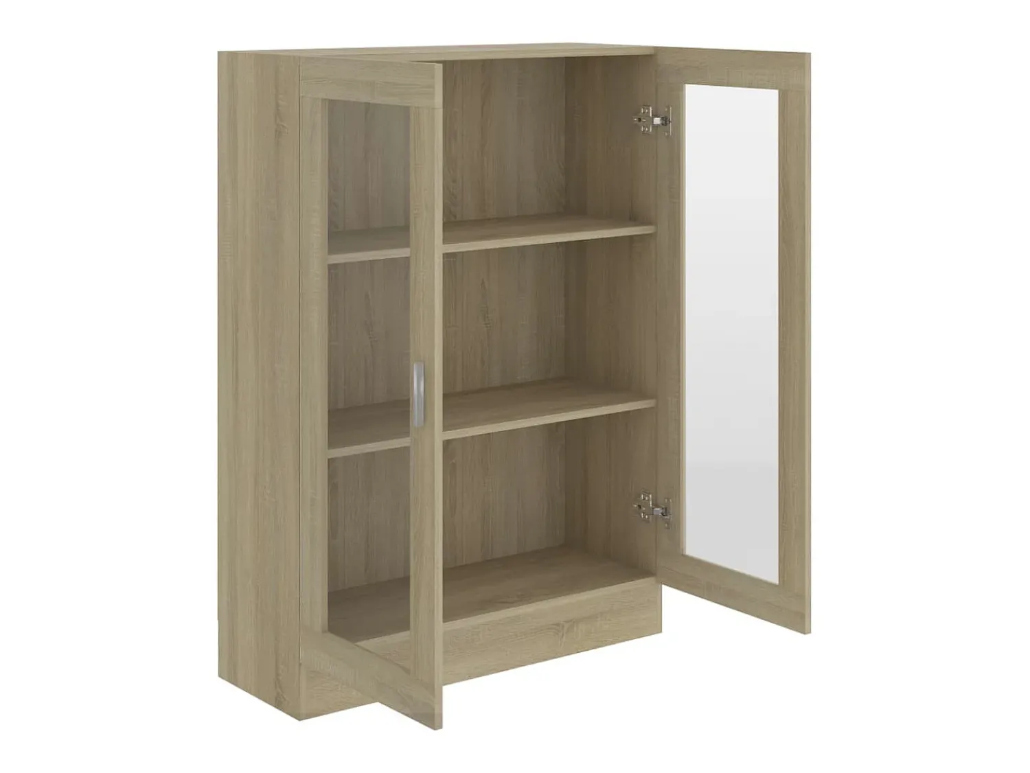 New Armário vitrine derivados de madeira carvalho sonoma PT183921 Castanho
