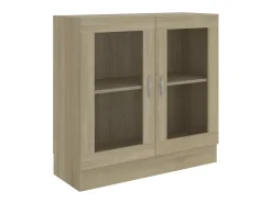 Hot Armário vitrine derivados de madeira carvalho sonoma PT326372 Castanho
