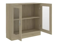 Hot Armário vitrine derivados de madeira carvalho sonoma PT326372 Castanho