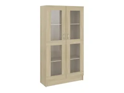 Sale Armário vitrine derivados de madeira carvalho sonoma PT375901 Castanho