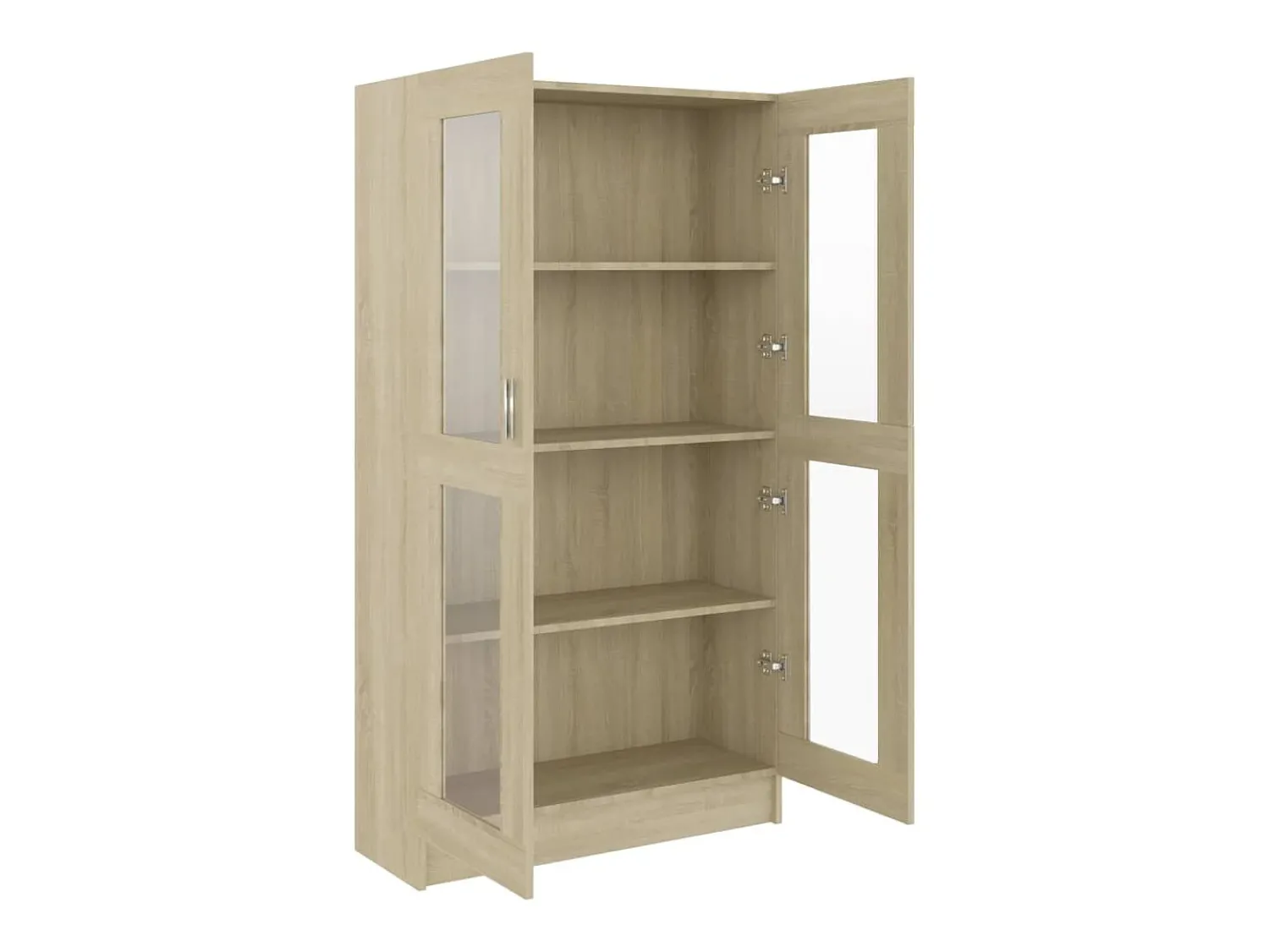 Sale Armário vitrine derivados de madeira carvalho sonoma PT375901 Castanho