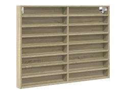 Clearance Armário vitrine 100x8,5x75 cm derivados madeira carvalho sonoma PT673515 Castanho