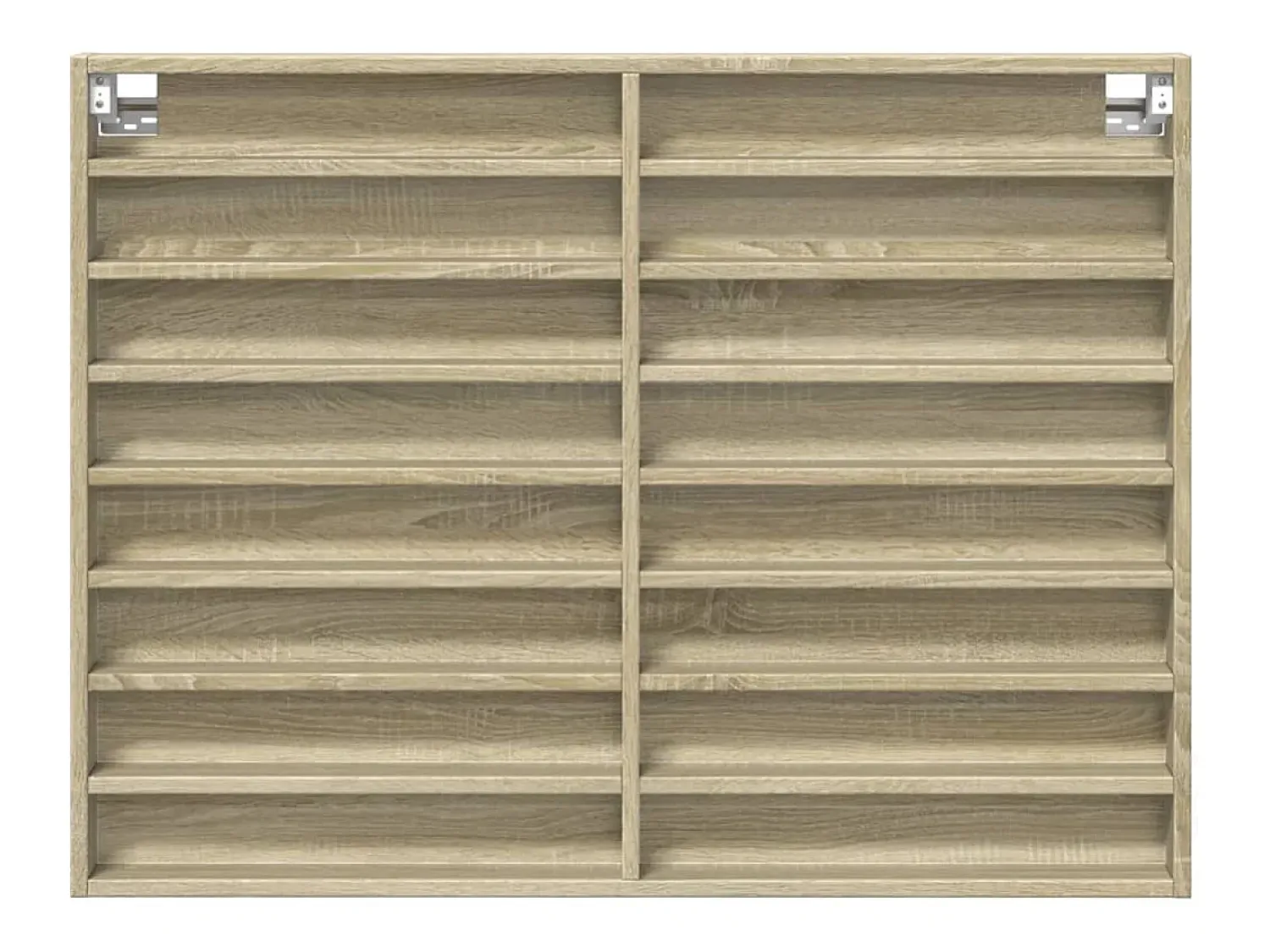 Clearance Armário vitrine 100x8,5x75 cm derivados madeira carvalho sonoma PT673515 Castanho