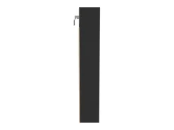 Vitrina* Armário vitrine 100x8,5x50 cm derivados de madeira PT786025 Preto