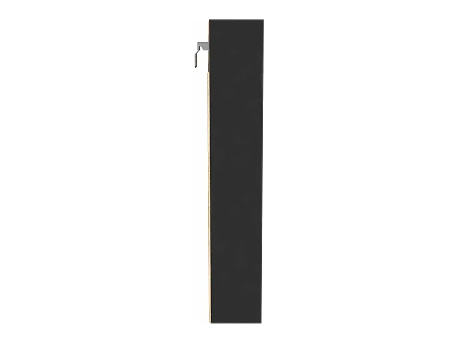 Vitrina*vidaxl Armário vitrine 100x8,5x50 cm derivados de madeira Preto