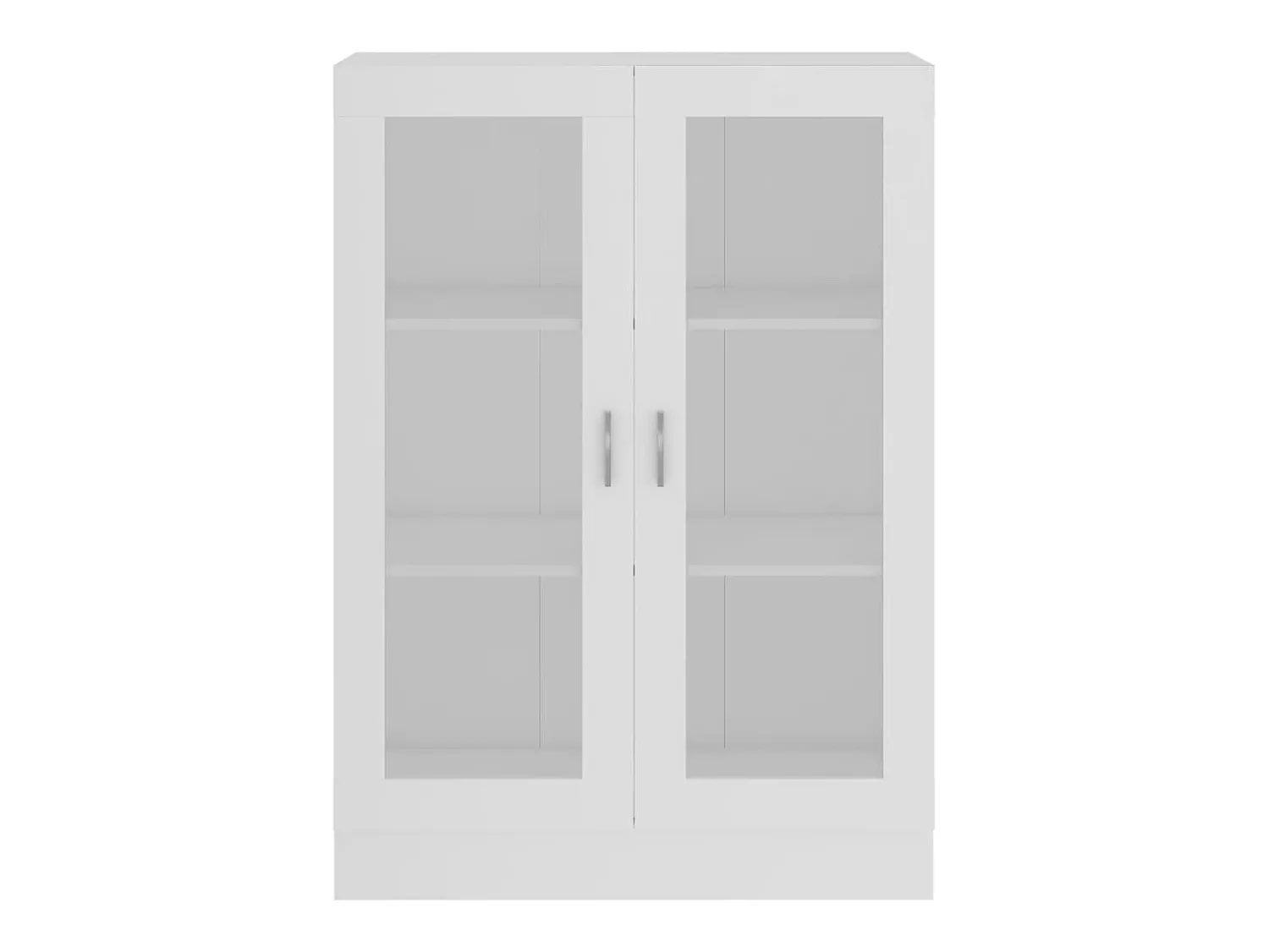 Vitrina|vidaxl Armário vitrine 82,5x30,5x115 cm derivados de madeira Branco