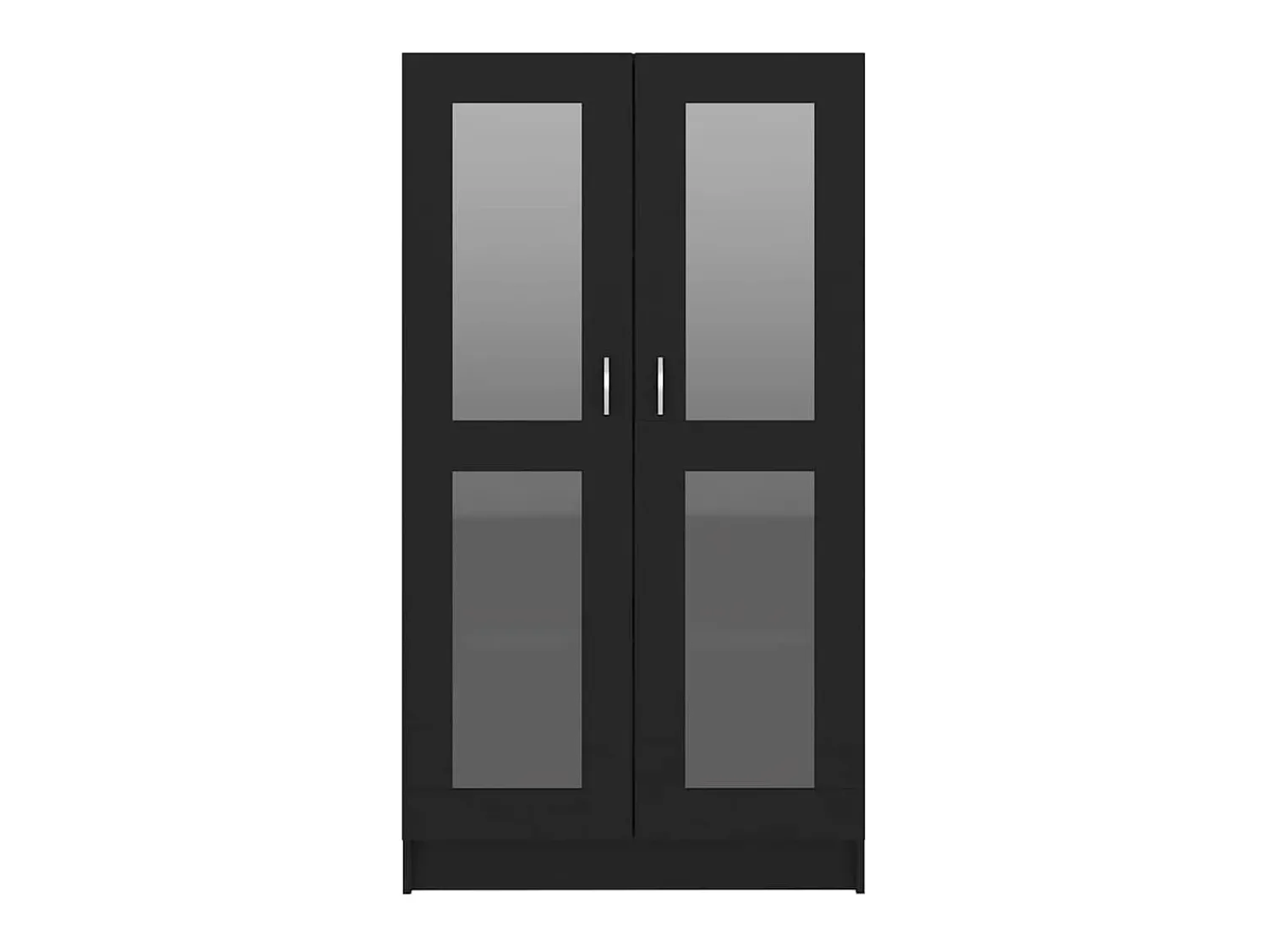New vidaxl Armário vitrine 82,5x30,5x150 cm derivados de madeira Preto