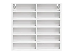 Vitrina* Armário vitrine 60x8,5x58 cm derivados de madeira PT311430 Branco