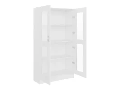 vidaxl Armário vitrine 82,5x30,5x150 cm derivados de madeira^ Vitrina
