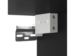 Vitrina|vidaxl Armário vitrine 60x8,5x58 cm derivados de madeira Preto