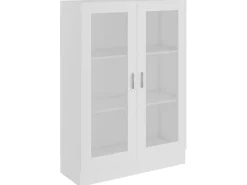 Vitrina* Armário vitrine 82,5x30,5x115 cm derivados de madeira PT570482 Branco