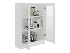 Vitrina* Armário vitrine 82,5x30,5x115 cm derivados de madeira PT570482 Branco