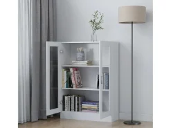 Vitrina* Armário vitrine 82,5x30,5x115 cm derivados de madeira PT570482 Branco