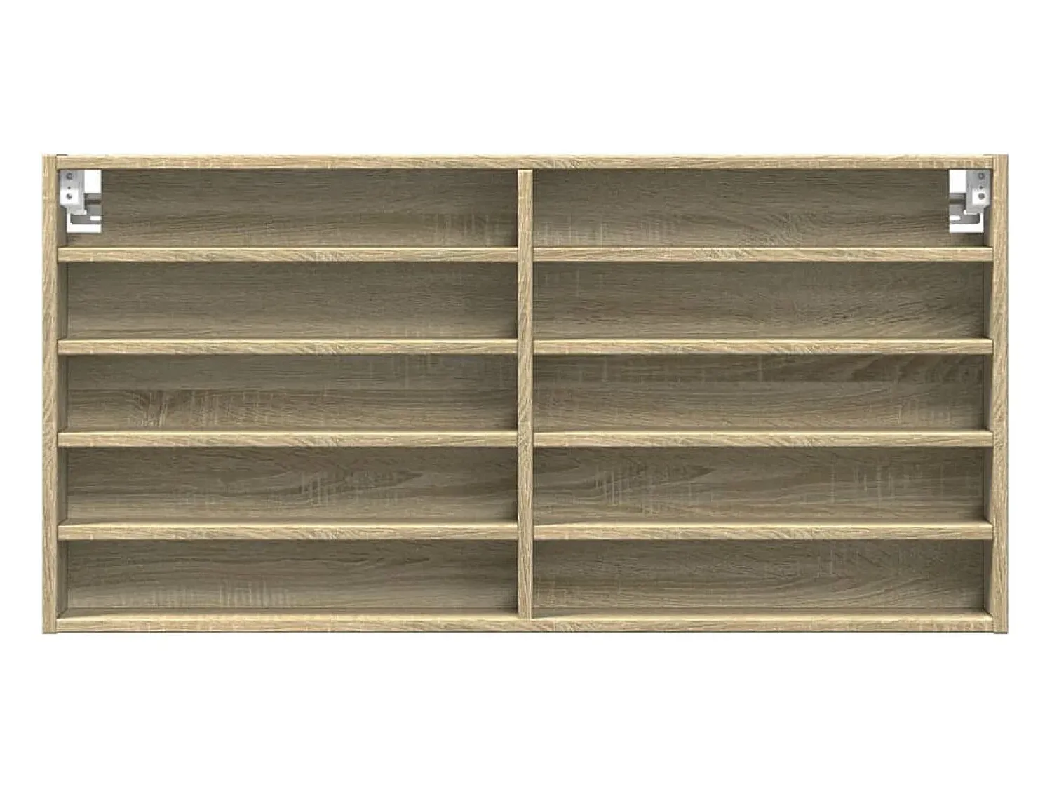 Vitrina* Armário vitrine 100x8,5x50 cm derivados madeira carvalho sonoma PT143461 Castanho