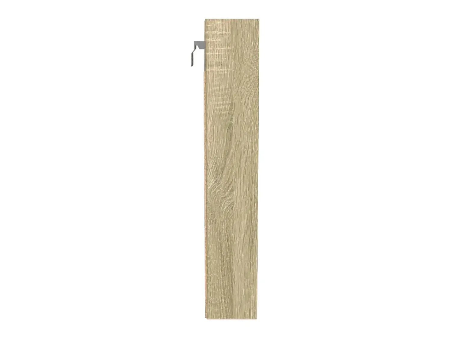 Vitrina* Armário vitrine 100x8,5x50 cm derivados madeira carvalho sonoma PT143461 Castanho