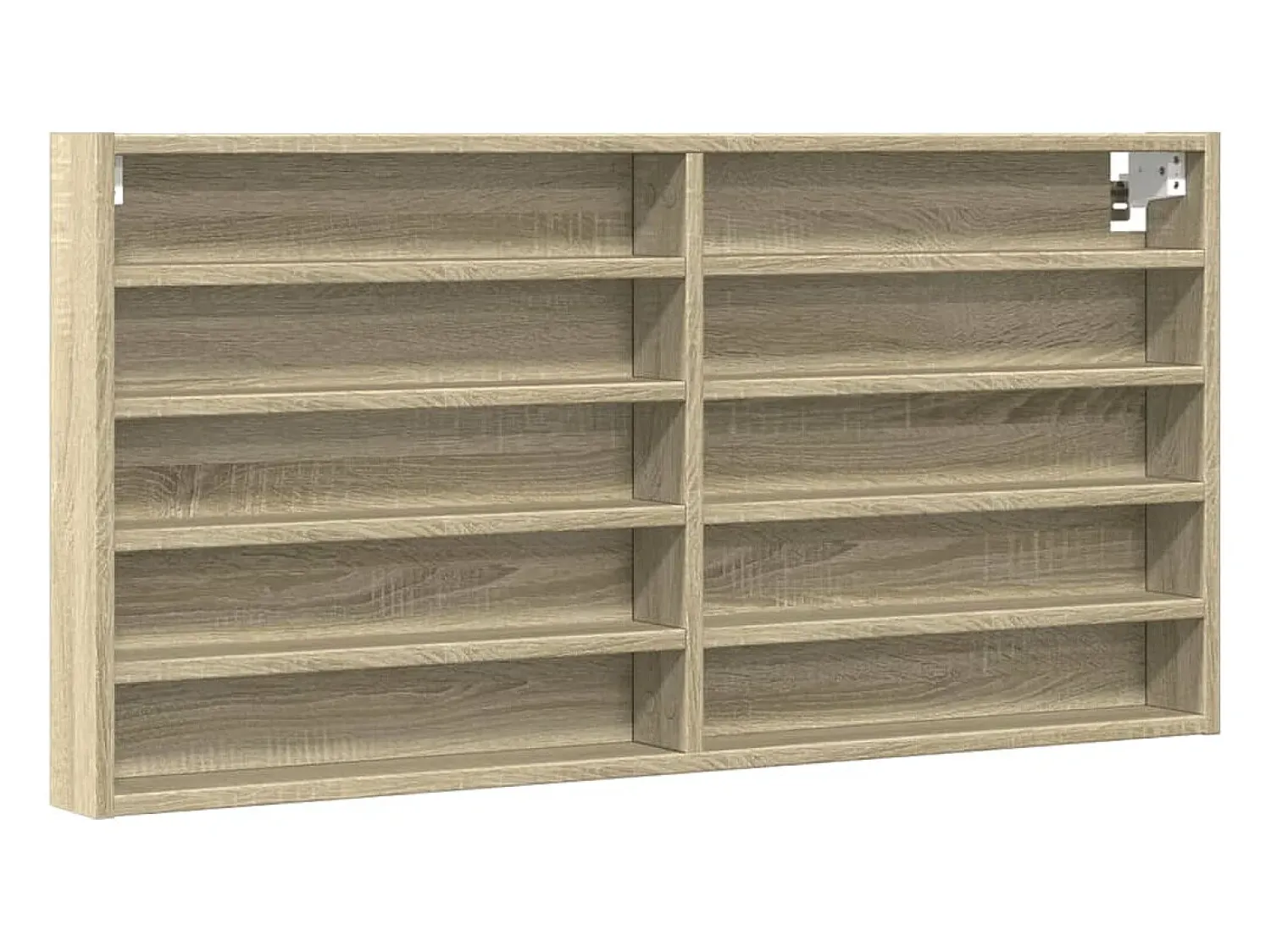 Vitrina* Armário vitrine 100x8,5x50 cm derivados madeira carvalho sonoma PT143461 Castanho