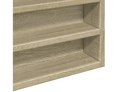 Sale vidaxl Armário vitrine 100x8,5x75 cm derivados madeira carvalho sonoma Castanho