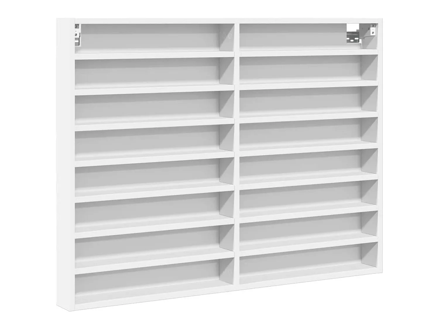 vidaxl Armário vitrine 100x8,5x75 cm derivados de madeira^ Vitrina