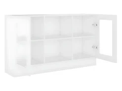 Vitrina* Armário vitrine 120x30,5x70 cm derivados de madeira PT340597 Branco