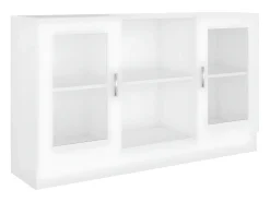 Vitrina* Armário vitrine 120x30,5x70 cm derivados de madeira PT340597 Branco
