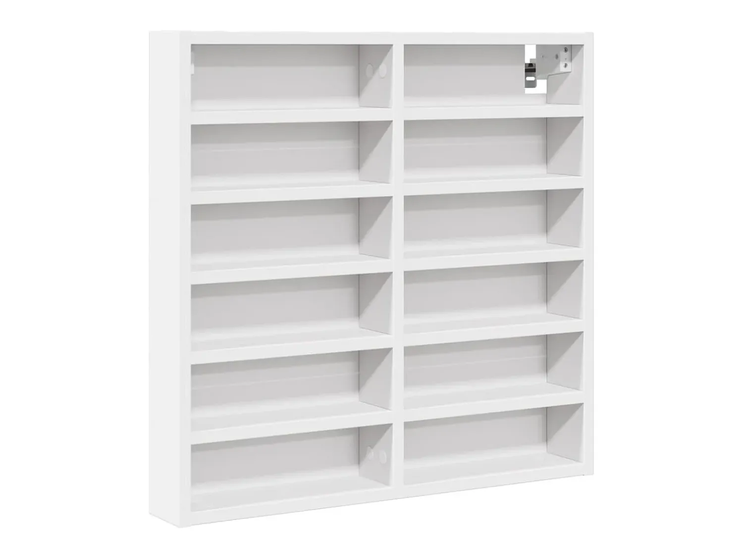 Vitrina|vidaxl Armário vitrine 60x8,5x58 cm derivados de madeira Branco
