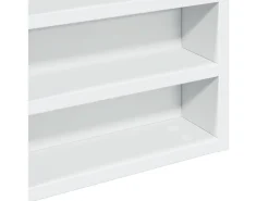 Vitrina|vidaxl Armário vitrine 60x8,5x58 cm derivados de madeira Branco