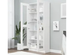 Armário vitrine 82,5x30,5x185,5cm derivados de madeira PT686482^ Vitrina