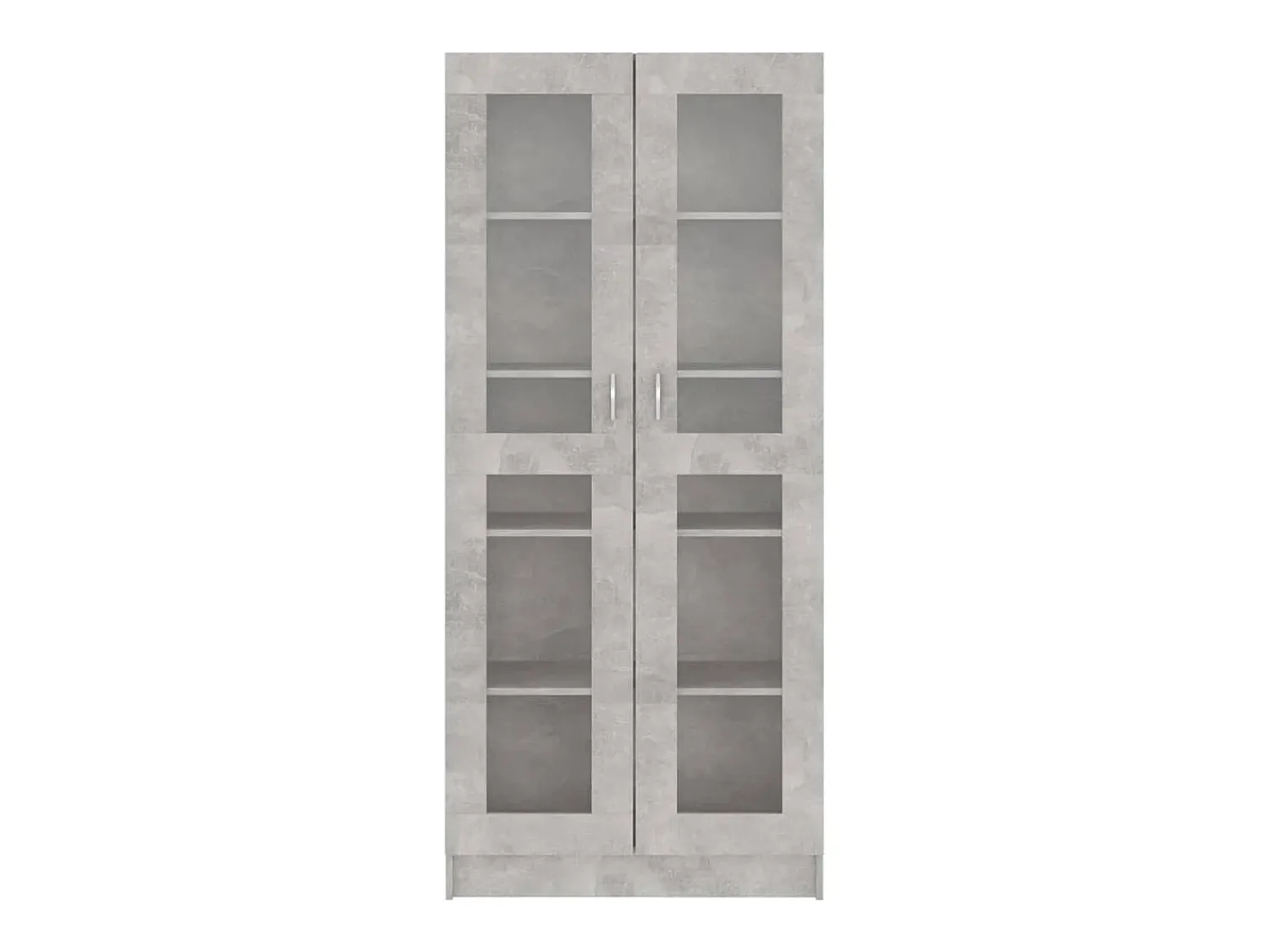 Clearance vidaxl Armário vitrine 82,5x30,5x185,5cm derivados madeira Cinzento