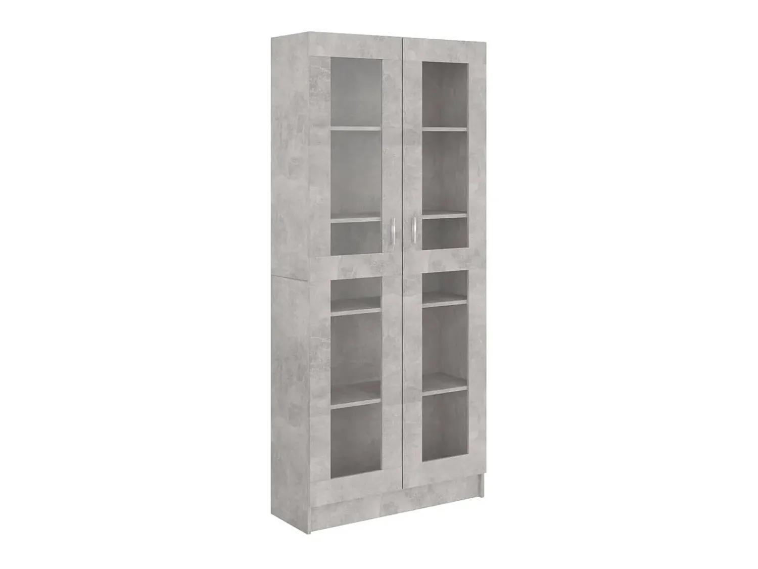 Best Armário vitrine 82,5x30,5x185,5cm derivados madeira PT869789 Cinzento