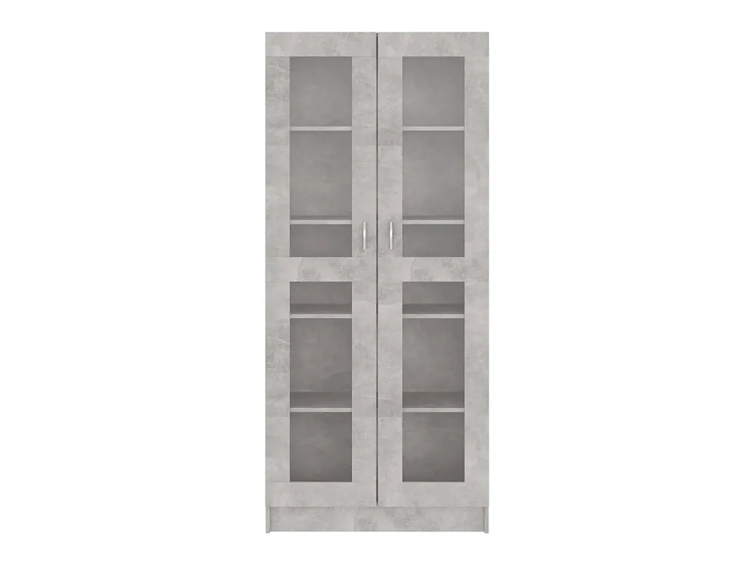 Best Armário vitrine 82,5x30,5x185,5cm derivados madeira PT869789 Cinzento