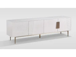 Móvel De Tv| Armário 200x60x40 cm branco Stilig ST101A Branco sujo