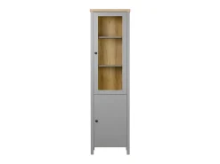 Sale Armário 55x200x38 cm cinza Cinzento / Castanho
