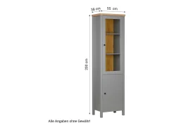 Sale Armário 55x200x38 cm cinza Cinzento / Castanho