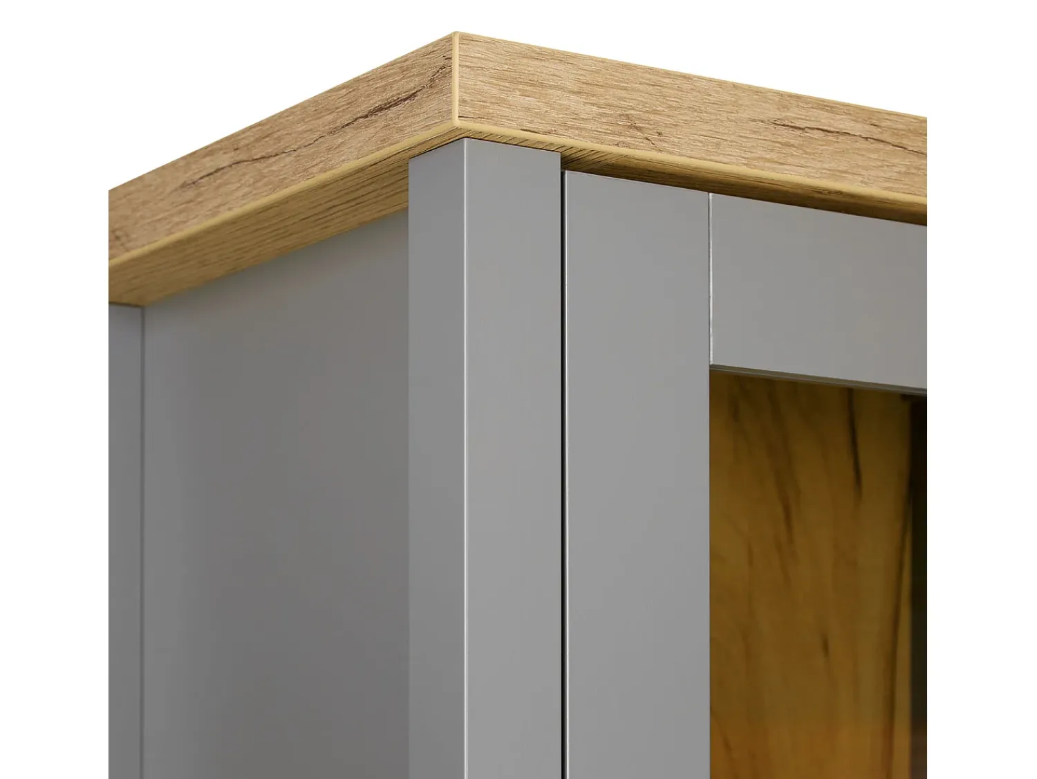 Sale Armário 55x200x38 cm cinza Cinzento / Castanho