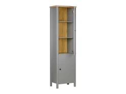 Sale Armário 55x200x38 cm cinza Cinzento / Castanho