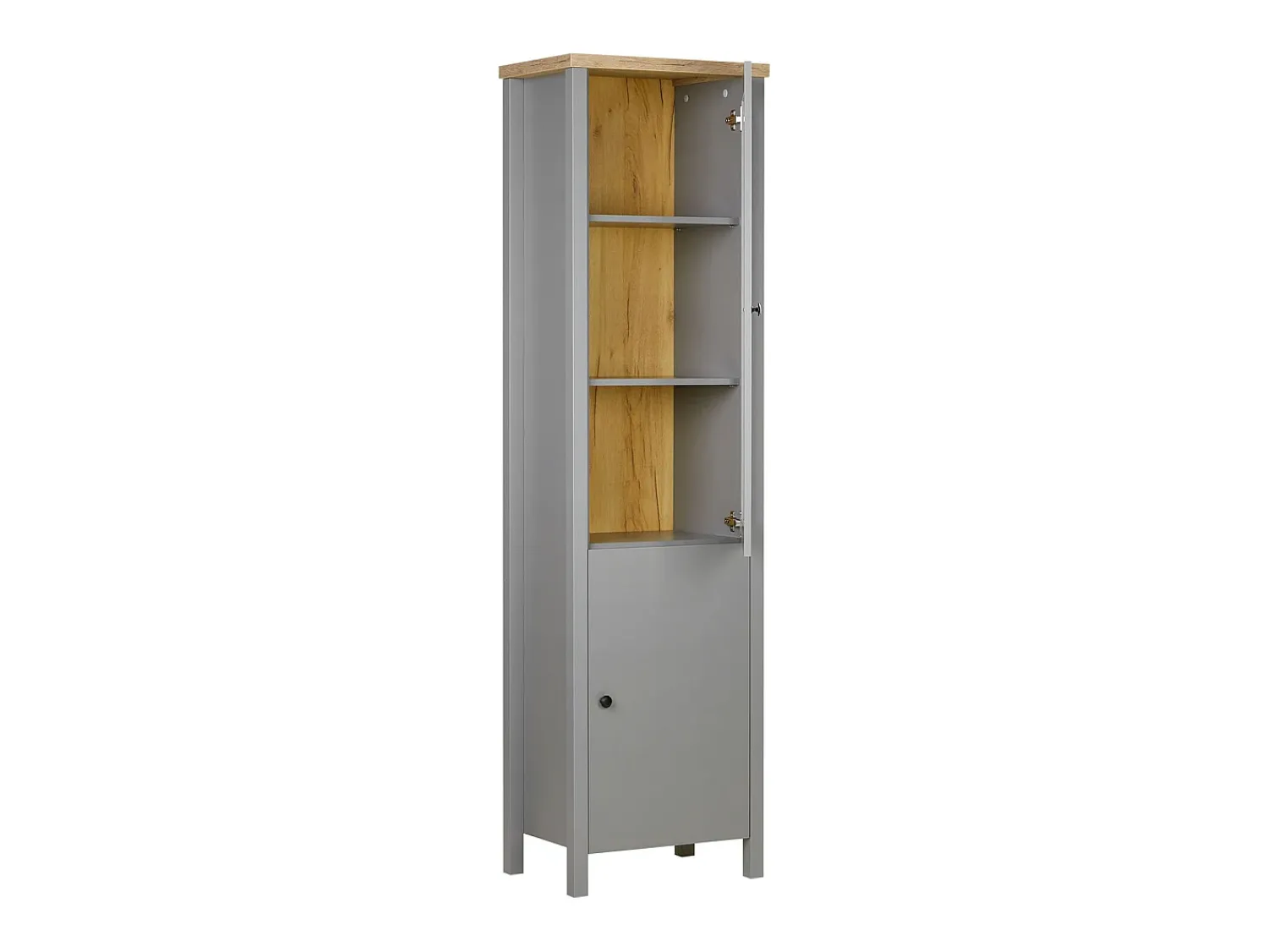 Sale Armário 55x200x38 cm cinza Cinzento / Castanho