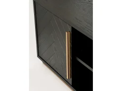 Móvel De Tv* Armário 180x50x38 cm Sevilha sev25-2 Preto