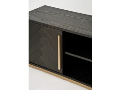 Móvel De Tv* Armário 180x50x38 cm Sevilha sev25-2 Preto