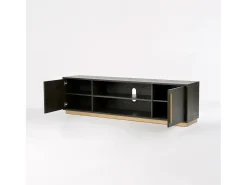 Móvel De Tv* Armário 180x50x38 cm Sevilha sev25-2 Preto